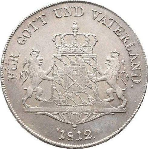 Rewers monety - Talar 1812 "Typ 1807-1825" - cena srebrnej monety - Bawaria, Maksymilian I