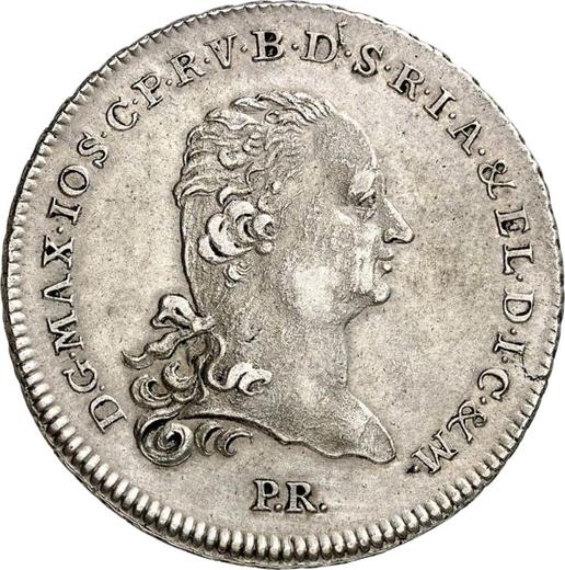 Аверс монеты - Талер 1804 года P.R. - цена серебряной монеты - Берг, Максимилиан I