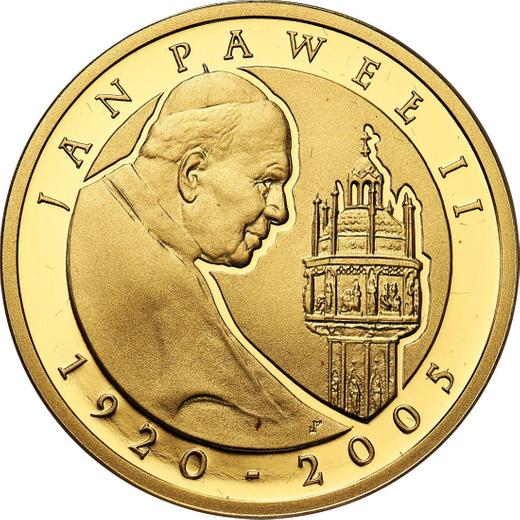 Reverso 100 eslotis 2005 MW UW "JuanPablo II" - valor de la moneda de oro - Polonia, República moderna