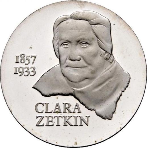 Аверс монеты - 20 марок 1982 года "Клара Цеткин" - цена серебряной монеты - Германия, ГДР