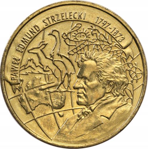 Реверс монеты - 2 злотых 1997 года MW NR "200 лет со дня рождения Павла Эдмунда Стшелецкого" - цена  монеты - Польша, III Республика после деноминации