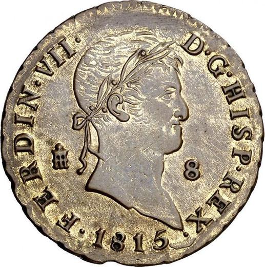 Obverse 8 Maravedís 1815 "Type 1815-1833" -  Coin Value - Spain, Ferdinand VII