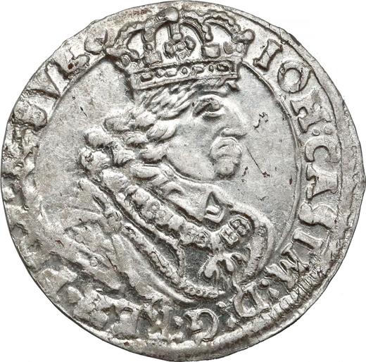 Obverse 6 Groszy (Szostak) 1662 TT "Bust in a circle frame" - Silver Coin Value - Poland, John II Casimir