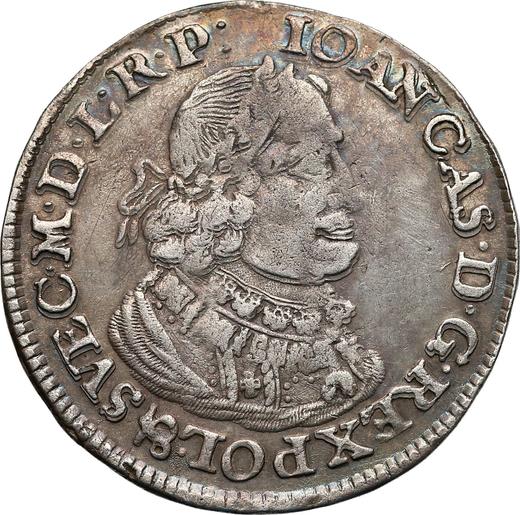 Аверс монеты - Орт (18 грошей) 1651 года AT - цена серебряной монеты - Польша, Ян II Казимир