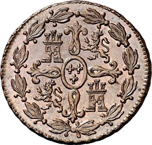 Reverso 4 maravedíes 1775 - valor de la moneda  - España, Carlos III