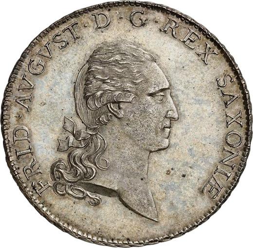Аверс монеты - Пробный Талер 1808 года S.G.H. - цена серебряной монеты - Саксония-Альбертина, Фридрих Август I