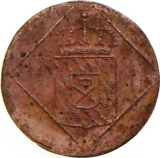 Anverso Heller 1824 - valor de la moneda  - Baviera, Maximilian I