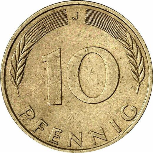Obverse 10 Pfennig 1971 J - Germany, FRG