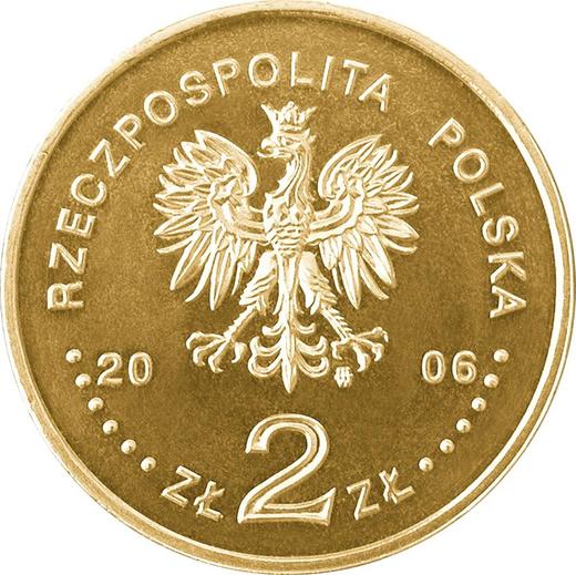 Аверс монеты - 2 злотых 2006 года MW EO "30 лет июньским протестам 1976 года" - цена  монеты - Польша, III Республика после деноминации