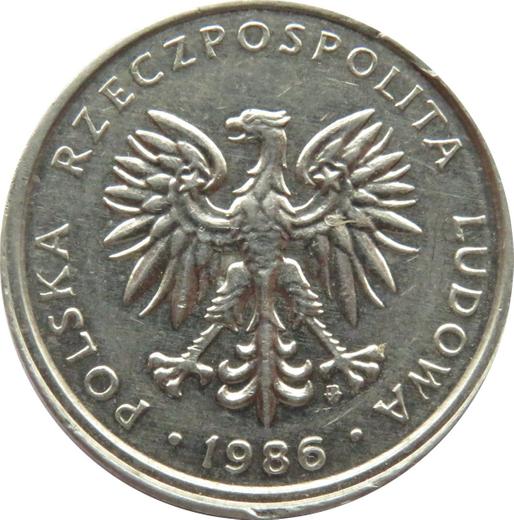 Аверс монеты - 50 грошей 1986 года MW - цена  монеты - Польша, Народная Республика