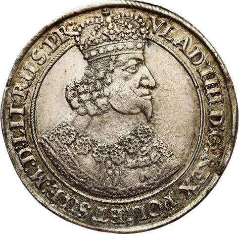 Аверс монеты - Талер 1645 года GR "Торунь" - цена серебряной монеты - Польша, Владислав IV