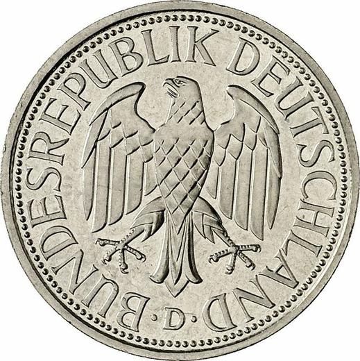 Реверс монеты - 1 марка 1996 года D - цена  монеты - Германия, ФРГ