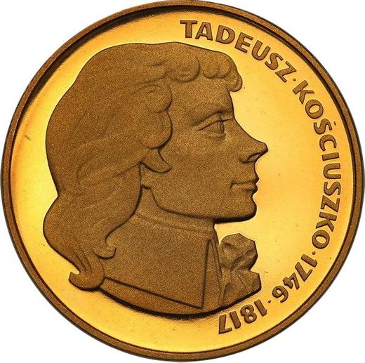 Реверс монеты - 500 злотых 1976 года MW "200 лет со дня смерти Тадеуша Костюшко" Золото - цена золотой монеты - Польша, Народная Республика