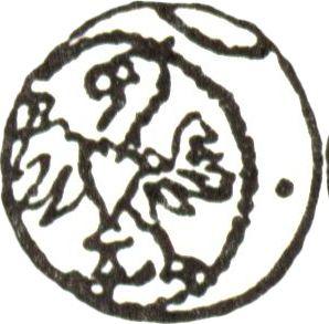Аверс монеты - Денарий 1600 года CWF "Тип 1588-1612" - цена серебряной монеты - Польша, Сигизмунд III Ваза