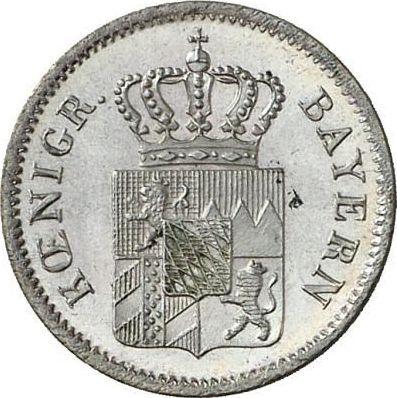 Awers monety - 1 krajcar 1839 - cena srebrnej monety - Bawaria, Ludwik I