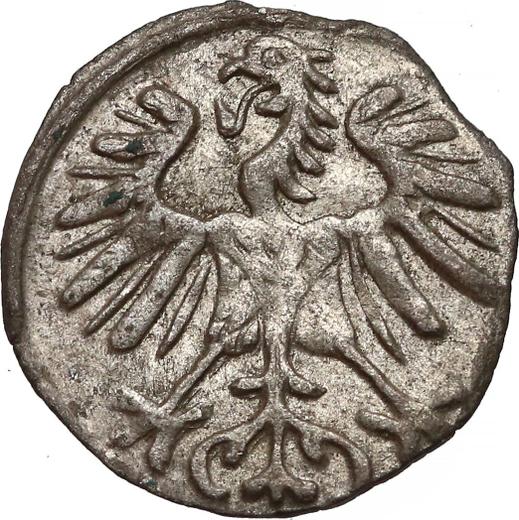 Аверс монеты - Денарий 1554 года "Литва" - цена серебряной монеты - Польша, Сигизмунд II Август