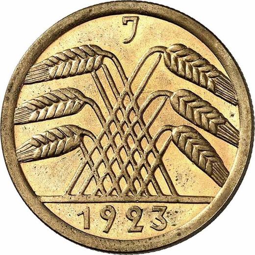 Реверс монеты - 50 рентенпфеннигов 1923 года J - цена  монеты - Германия, Bеймарская республика