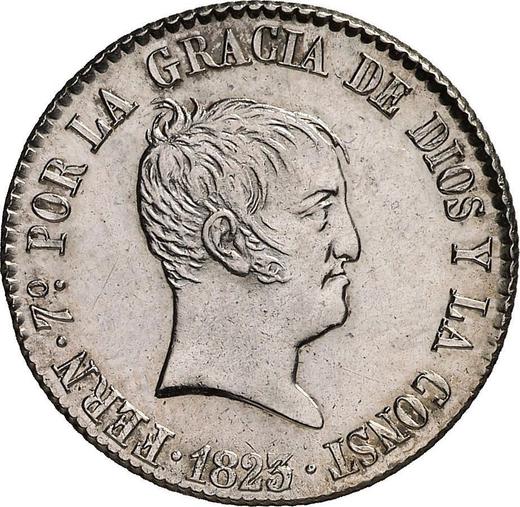Avers 4 Reales 1823 M SR "Typ 1822-1823" - Silbermünze Wert - Spanien, Ferdinand VII
