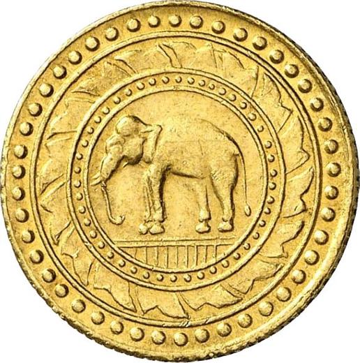 Rewers monety - Pit (4 baty) 1894 - cena złotej monety - Tajlandia, Rama V