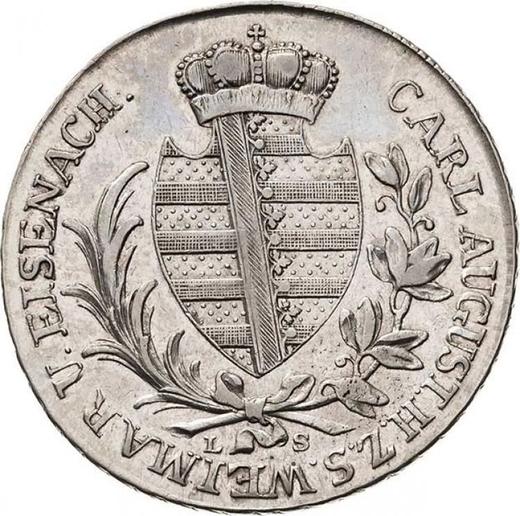 Awers monety - Talar 1813 LS - cena srebrnej monety - Saksonia-Weimar-Eisenach, Karol August
