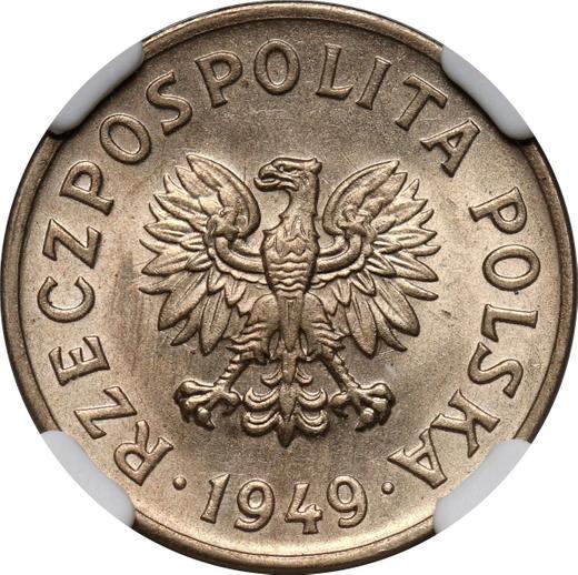 Anverso 20 groszy 1949 Cuproníquel - valor de la moneda  - Polonia, República Popular