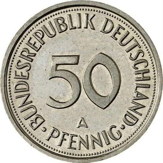 Anverso 50 Pfennige 1990 A - valor de la moneda  - Alemania, RFA
