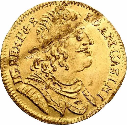 Аверс монеты - 2 дуката 1652 года MW "Тип 1651-1659" - цена золотой монеты - Польша, Ян II Казимир