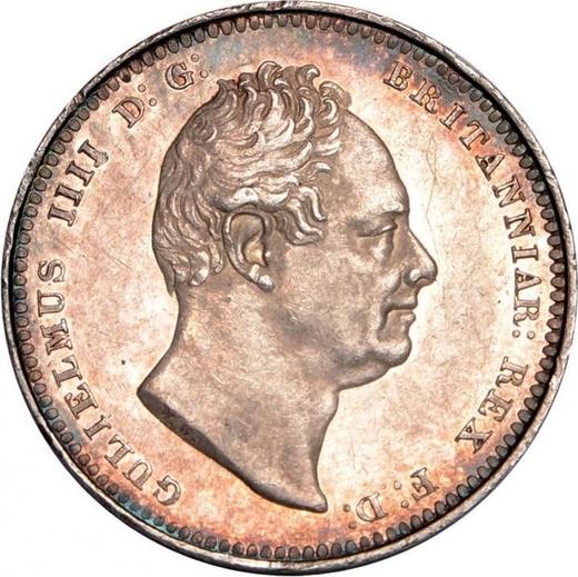 Anverso 1 chelín 1831 WW - valor de la moneda de plata - Gran Bretaña, Guillermo IV