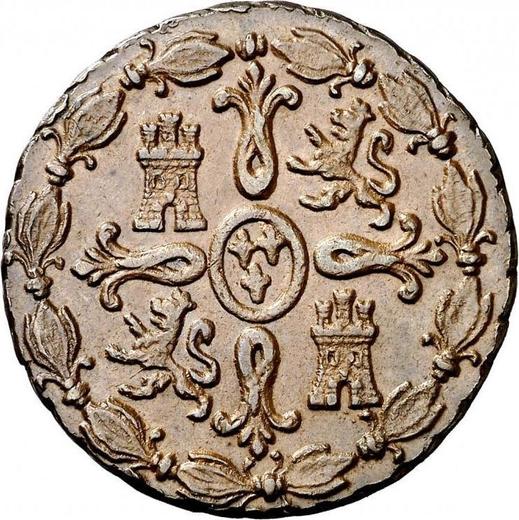 Reverse 8 Maravedís 1826 "Type 1815-1833" -  Coin Value - Spain, Ferdinand VII