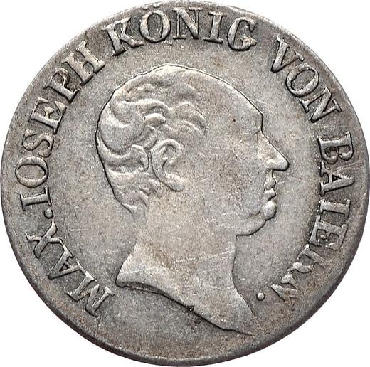 Awers monety - 3 krajcary 1814 - cena srebrnej monety - Bawaria, Maksymilian I