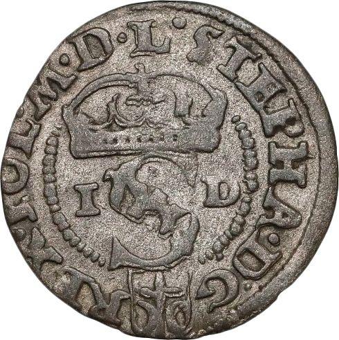 Anverso Szeląg 1584 ID "Tipo 1580-1586" - valor de la moneda de plata - Polonia, Esteban I Báthory