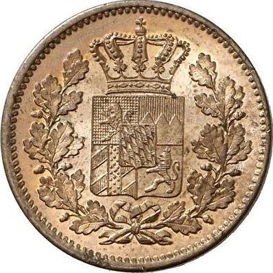 Аверс монеты - 2 пфеннига 1869 года - цена  монеты - Бавария, Людвиг II