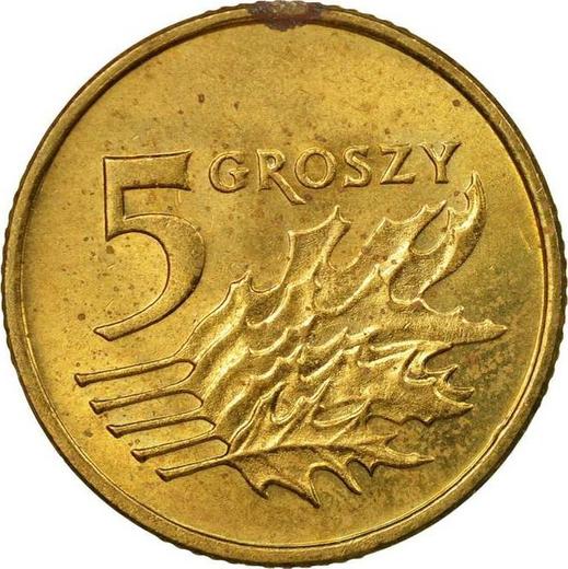 Реверс монеты - 5 грошей 2000 года MW - цена  монеты - Польша, III Республика после деноминации