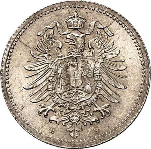 Reverso 20 Pfennige 1873 H "Tipo 1873-1877" - valor de la moneda de plata - Alemania, Imperio alemán