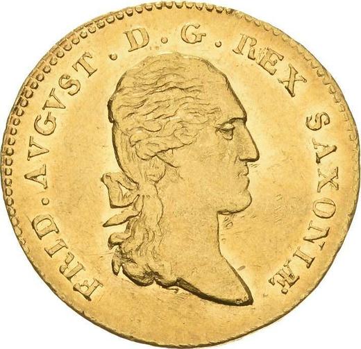 Anverso Ducado 1820 I.G.S. - valor de la moneda de oro - Sajonia, Federico Augusto I