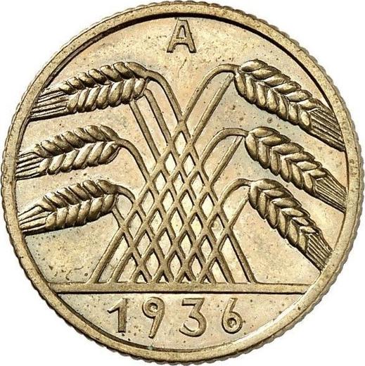 Реверс монеты - 10 рейхспфеннигов 1936 года A - цена  монеты - Германия, Bеймарская республика