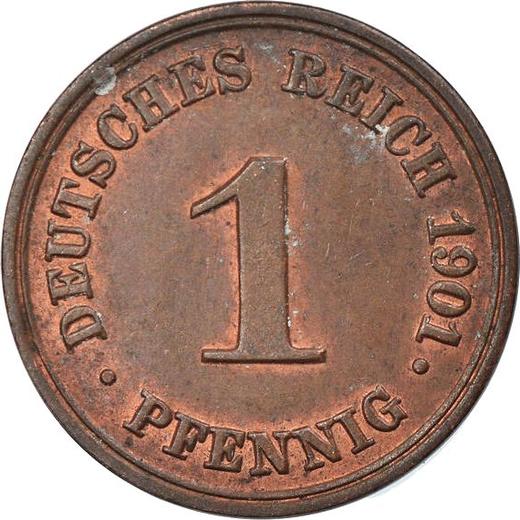 Anverso 1 Pfennig 1901 D "Tipo 1890-1916" - valor de la moneda  - Alemania, Imperio alemán