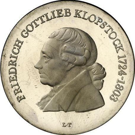 Anverso 5 marcos 1978 "Klopstock" - valor de la moneda  - Alemania, República Democrática Alemana (RDA)