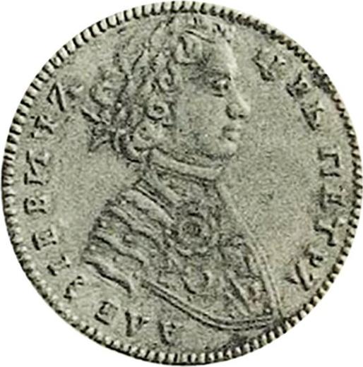 Аверс монеты - Червонец (Дукат) ҂АΨS (1706) года Серебро - цена серебряной монеты - Россия, Петр I