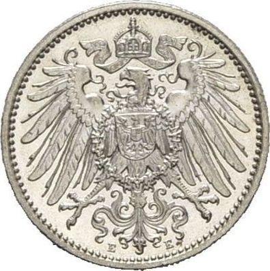 Reverso 1 marco 1902 E "Tipo 1891-1916" - valor de la moneda de plata - Alemania, Imperio alemán
