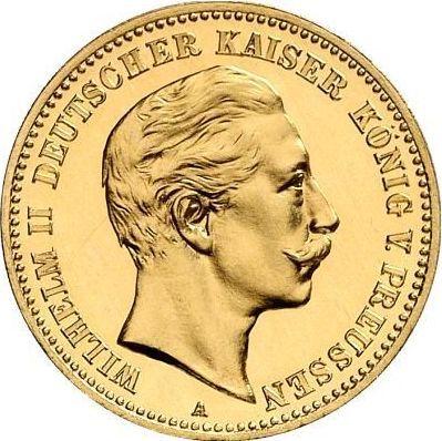 Awers monety - 10 marek 1889 A "Prusy" - cena złotej monety - Niemcy, Cesarstwo Niemieckie