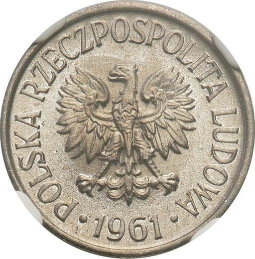 Аверс монеты - 5 грошей 1961 года - цена  монеты - Польша, Народная Республика