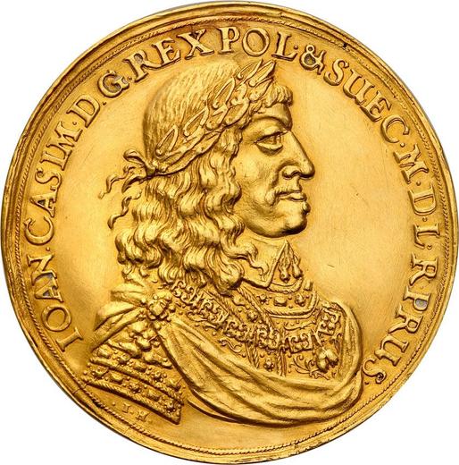 Аверс монеты - Донатив 6 дукатов 1660 года IH "Гданьск" Золото - цена золотой монеты - Польша, Ян II Казимир