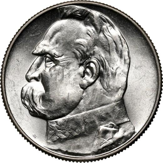 Reverso 5 eslotis 1936 "Józef Piłsudski" - valor de la moneda de plata - Polonia, Segunda República