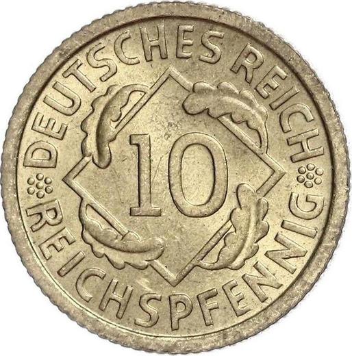 Anverso 10 Reichspfennigs 1930 D - valor de la moneda  - Alemania, República de Weimar