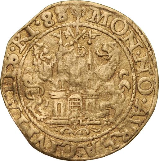 Reverse Ducat 1588 "Riga" - Gold Coin Value - Poland, Sigismund III Vasa