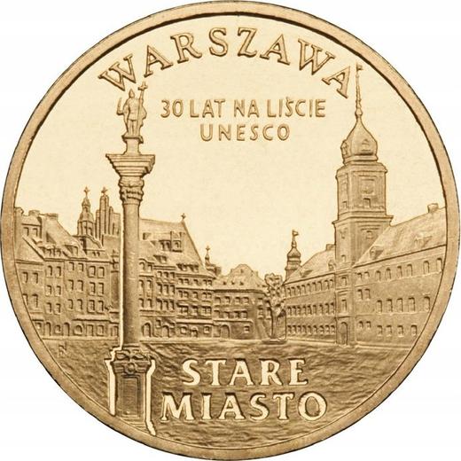 Reverso 2 eslotis 2010 MW AN "Ciudad vieja de Varsovia" - valor de la moneda  - Polonia, República moderna