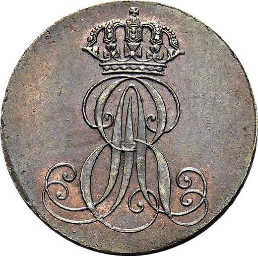 Anverso 1 Pfennig 1842 S - valor de la moneda  - Hannover, Ernesto Augusto 