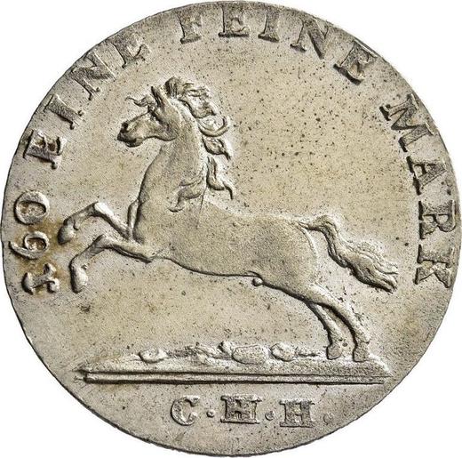 Аверс монеты - 3 мариенгроша 1818 года C.H.H. - цена серебряной монеты - Ганновер, Георг III