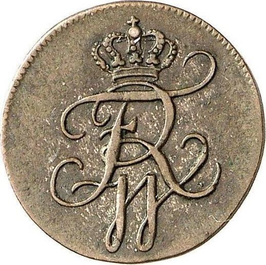 Аверс монеты - 1 пфенниг 1804 года A "Тип 1799-1806" - цена серебряной монеты - Пруссия, Фридрих Вильгельм III